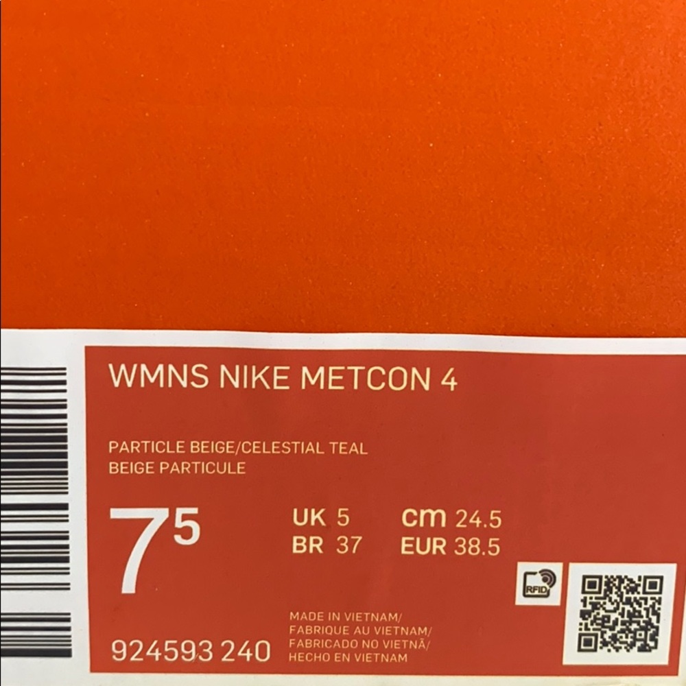 NWT Nike Metcon 4 Particle Beige W AUTHENTIC - Picture 8 of 8